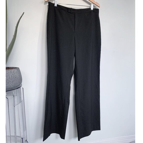 Club Monaco Lightweight Wide-Leg Trouser black Sz 14 - Picture 2 of 6